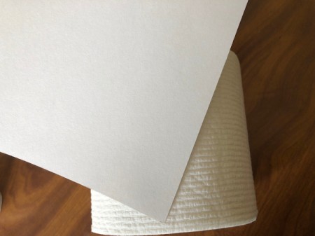 Fun Halloween Bathroom Decor - measure white paper against the TP roll and cut a teardrop shape