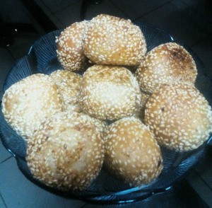 cooked Golden Sesame Balls