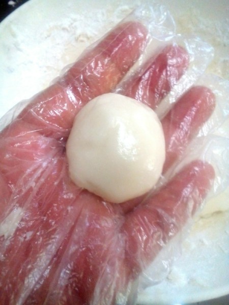 dough formed into ball