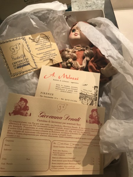 Value of a Giovanna Donati Aladino (Rodolfo) Doll