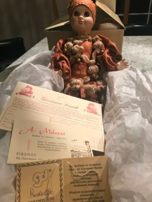 Value of a Giovanna Donati Aladino (Rodolfo) Doll  - doll in a box with certificate