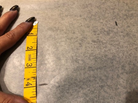 Spiderweb Necklace - vertical mark for length of necklace