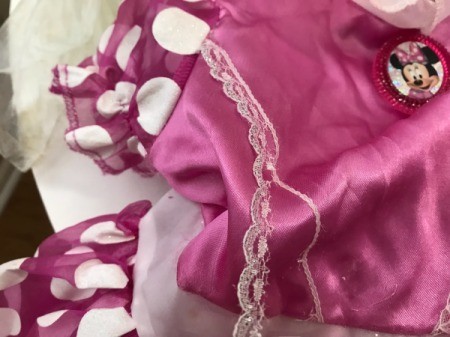 Save on Halloween Costumes - removing the trim