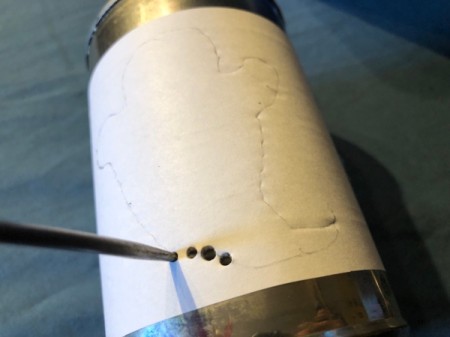 Tin Can Lanterns - punch holes rather close together