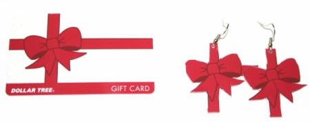 Gift Card and a Little More - wires added to the bow cutouts