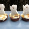 ghost peeps on Brownies