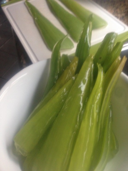 peeled Aloe