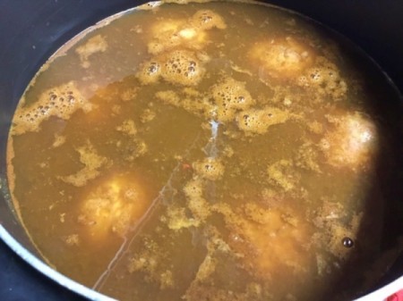 cooking Meatballs in broth