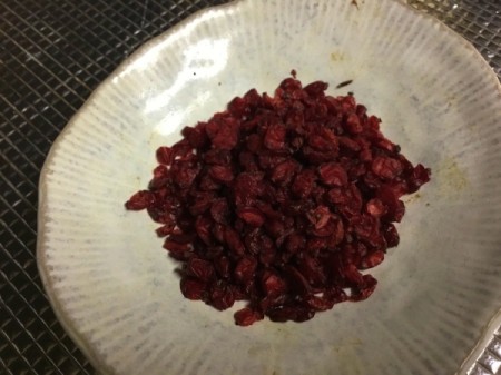 barberries on plate