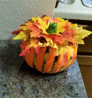 Not Country Bumpkin - Country Pumpkin! - decorated pumpkin