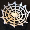 Hot Glue Spiderweb Bowl - let dry for a couple of hours before filling
