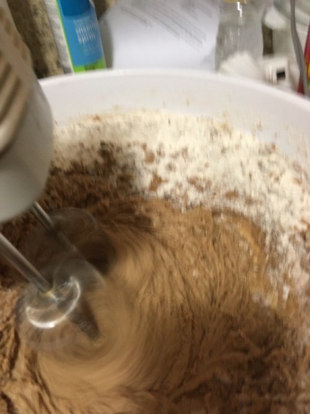 mixing wet and dry ingredients