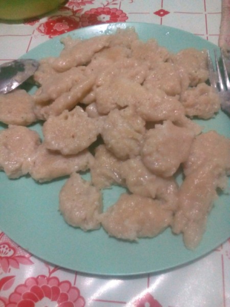 Potato Tempura on plate