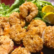 Almond Crusted Shrimp on plate