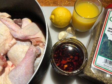 Mozambique Peri Peri Chicken ingredients