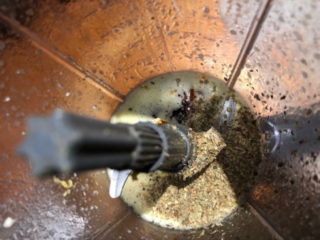 grinding herbs in food processors