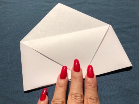 Vampire Corner Bookmark - fold right and left corners inwards