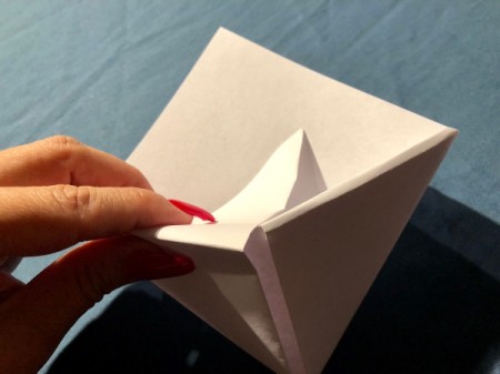 Vampire Corner Bookmark -  fold upward flaps into the pocket