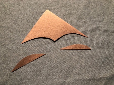 Vampire Corner Bookmark - cut out two pieces to make it into a widow's peak