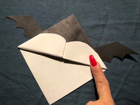 Vampire Corner Bookmark - glue to the sides from the back