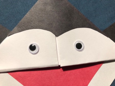 Vampire Corner Bookmark - glue on the googly eyes