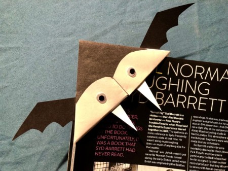 Vampire Corner Bookmark - in use