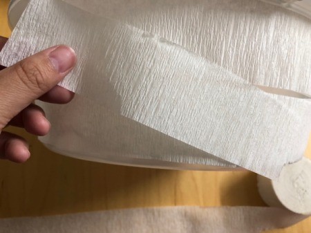 Mummy Candy Bowl - apply in a criss cross pattern to the front to create the mummy wrappings, tape in place