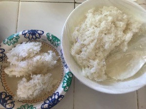 Reheat Rice with Hot Soup