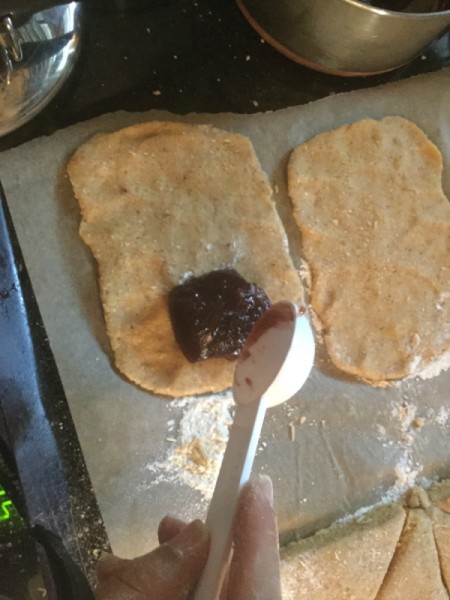 adding Jam to Pastry rectangles