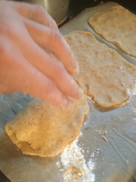 pinching edges Jam Pastries