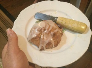 Lemon Spelt Scones on plate