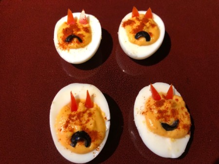 eyeless Devilish Deviled Eggs