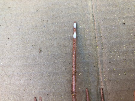 Sun Goddess Headdress - add some glue to the tips of the ties