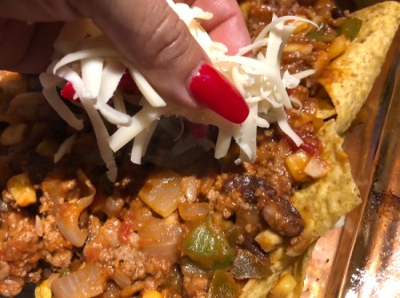 adding cheese to casserole