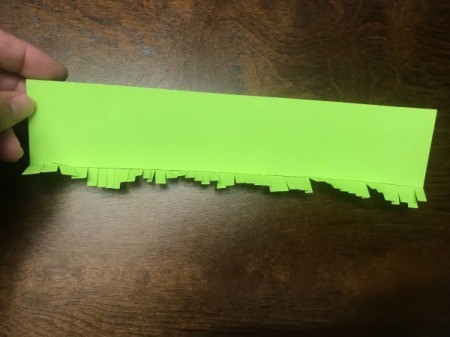 Birthday Cake Gift Box - fold the strip as shown