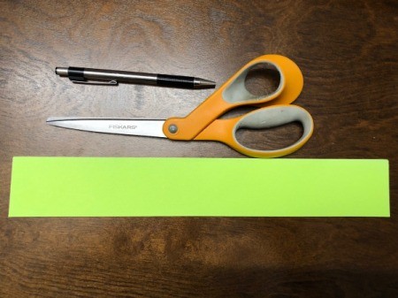 Birthday Cake Gift Box - cut two strips width of roll