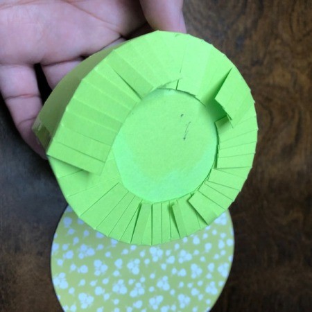 Birthday Cake Gift Box - ready to glue base to the CD