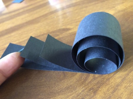 Squawking Crow Paper Craft - curl tail segments upwards with your finger