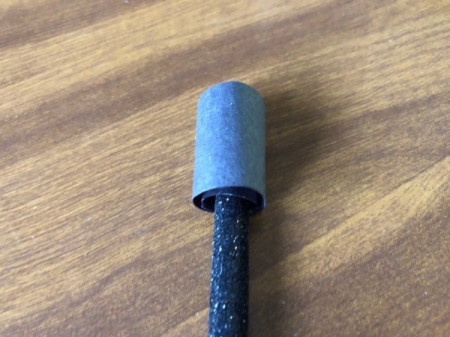 Squawking Crow Paper Craft - curl longer strip around it and glue in place using the pencil to apply pressure