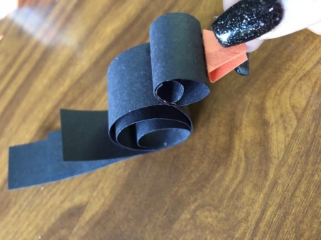 Squawking Crow Paper Craft - glue beak in place