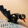 Squawking Crow Paper Craft - finished crow