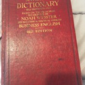 Value of a 1937 Noah Webster National Dictionary - red cover