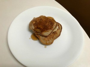 Whey Pancakes on plate