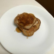 Whey Pancakes on plate