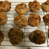 baked Whole Earth Muffins on rack