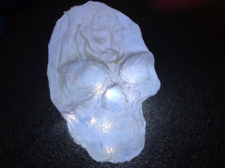 Milk Jug Skulls - fill with LED lights for outside decor