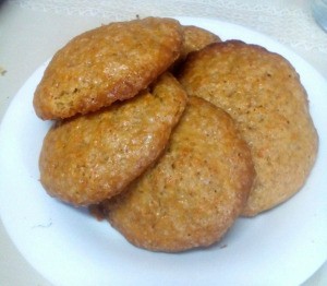 Simple Carrot Cookies on plate