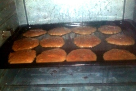 baked Carrot Cookies on baking sheet