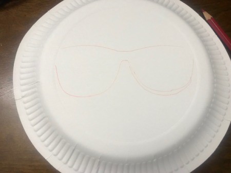 Last Minute Spider Face Mask - tracing