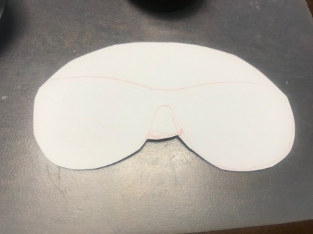 Last Minute Spider Face Mask - cut out